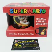 Super Mario Bros Fire Ball Edition Heat Change Coffee Mug Nintendo - NEW