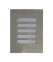 Ned Exterior Grilled Surface Mounted Wall Light IP54 Stainless Steel