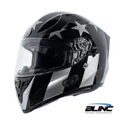 Motorcycle Helmet Torc T15B Bluetooth Full Face Gloss Black Captain Shadow 2XL