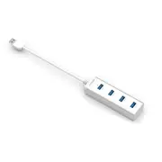 mbeat STICK 4-Port USB 3.0 Hub - Aluminium Portable 4 Port Data Transfer Super Speed USB Hub Adapter Ultrabook MacBook SurfaceBo