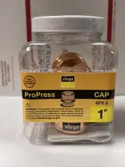 Viega ProPress - 1 Inch Press Copper Cap Fitting - 5 Pieces - #77455