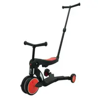 在飛比找松果購物優惠-【BabyBabe】三合一平衡三輪車/滑步車/滑板車-紅色 