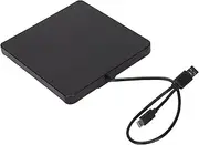 USB 3.0 USB C External DVD Drive, Self Standing Shockproof Ultrathin Fast Transmission DVD RW Movement DVD Player for Laptop PC