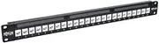 Tripp Lite 24-Port Cat6a Patch Panel RJ45 Ethernet 1U Rackmount TAA (N254-024-6A)