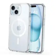 for Case, Compatible with MagSafe, Military-Grade iPhone 15 B-Clear