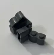 LEGO Parts - Dark Bluish Gray Brick, Modified 1 x 2 Log Profile, 30136 QTY 5