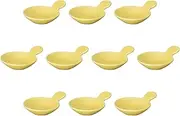 Set of 10 Yellow Dip Trays [ 7 x 9.2 x 2.5 cm ] | Setomonohonpo