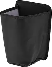 Car Trash Can Front Seats 6.7" Length 4.7" Width 9.8" Height Auto Trash Bin Faux Leather Black Hanging