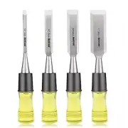 4 Pack Wood Chisel Set for Woodworking with Regular Size Grip