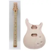 DIY Electric Guitar Kit Maple Guitar Body Maple Fretboard 22 Fret Unfinished