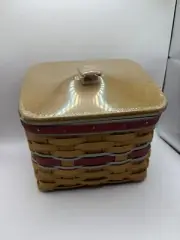 Longaberger TV Time Basket Set In OSU Colors