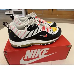 NIKE AIR MAX 98  經典復古 全氣墊 黑白 彩虹 鋼彈 全氣墊 復古 640744-016