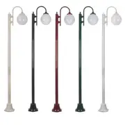 GT-1001 Single Head on 2400m Plain Post Light in Beige/Black/Burgundy/Green/White