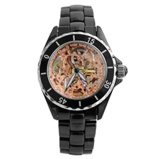 【范倫鐵諾˙古柏】高精密全陶瓷自動上鍊機械手錶腕錶