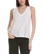 Michael Stars Dina Fabric Mix V-Neck Tank