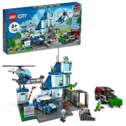 LEGO City Police Station with Van Garbage Truck & Helicopter 60316 Building ...