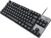 Logitech K835 TKL Wired Mechanical Aluminium Keyboard - Tenkeyless PC Keyboard with Compact and Comfortable Design, Linear Switches, German QWERTZ Layout - Grey