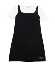 Balmain Kids Rear Zipped Layered-Effect Dress 8Y,6Y,4Y,14Y,13Y,12Y,10Y Black