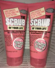 2 Soap & Glory *The SCRUB of YOUR LIFE* Smoothing Shower Body Buffer 6.7oz. Lot