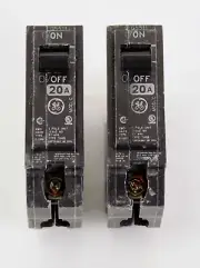 GE THQB1120, 1 Pole 20 Amp. Circuit Breaker, Bolt-In