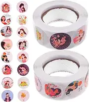 TEHAUX 2 Rolls Happy Mother Day Seal Labels Stickers Self Adhesive Present Bag Envelope Decorations Easy to Peel for Scrapbooking Present Wrapping DIY Crafts