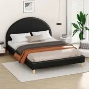 ALFORDSON Bed Frame Arched Base Black Queen