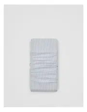 [Country Road] Brae Australian Cotton Stripe King Flat Sheet in Ciel Blue