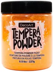 3 Pack DecoArt Tempera Powder 0.5lb-Orange 5A0020M5-1G398