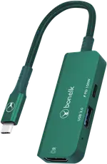 Bonelk Long-Life 3in1 Multiport Hub (Green)