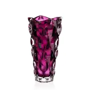 Vase 12 " Crystal Purple Bud Vase Home Decor Bohemia Crystal Flower Vase