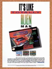 1993 Top Gear 2000 SNES Original Advertisement / Retro Wall Art v1