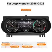 12.3'' LCD Digital Instrument Gauge Cluster For JEEP Wrangler 18-23 Speedometer