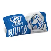 North Melbourne Kangaroos AFL Team Logo Pillow Case Single Pillowslip