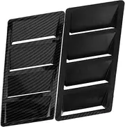 Ciieeo 2Pcs Car Bonnet Air Vents Cover Abs Hood Vent Decoration for Engine Ventilation Durable Easy Installation Compatible with Various Car Models