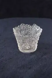 PartyLite Hydrangea Glass Votive Candle Holder New In Box P7283