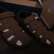 NIB Dockers Byrd Fisherman Sandal- Brown- Size 14 FREE SHIPPING