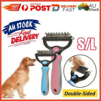Dog Pet Cat Grooming Comb Brush Undercoat Rake Dematting Deshedding Trimmer ToGY