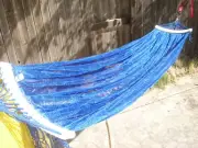 indoor/outdoor adult Hammock swing bed for adult up to 72" blue