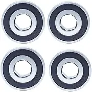 6202RS Hexagon Bearing ABEC-1 (4 PCS) 14x35x11mm Non-Standard Hex-Bore Ball Bearings 6202-2RS for Agricultural Planters