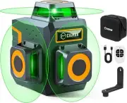 CIGMAN Laser Level 3X360° Self-leveling, Rechargeable 3D Laser Level