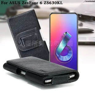 Xmart for 華碩 ASUS ZenFone 6 ZS630KL 麗緻真皮腰掛皮套