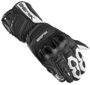 Berik Track Plus Motorcycle Gloves, black-white, Size XS for Men Black White