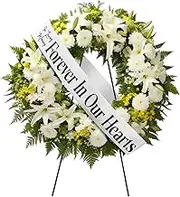 Funeral Sash Memorial Wreath Sash Funeral Ribbon Sash Celebration of Life in Loving Memory Floral Sash for Casket or Wreath Flowers Memorial Service Honor The Loved Ones Memory 58x4(White)