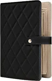 [Generic] Jewelry Storage Book | Ring Binder For Presentation | PU Leather Ring Presentation Binder With Clear Pouches Bags For Women Christmas