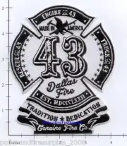 Texas - Dallas Engine 43 Truck 43 Fire Rescue TX Fire Dept Patch v2