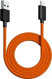 Ultra Custom Paracord Ultra Flexible USB C Cable for Gaming Keyboard, Mouse, Charging, Double-Sleeved Mechanical Keyboard Cable, 1.8M USB-A to USB-C (Orange)