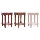 Fishbowl Rack Wooden Stool Plant Stand Retro Flower Pot Holder for Planters