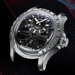 德國布加迪品牌手錶男士炫酷潮流鏤空抖音爆款陀飛輪全自動機械錶
