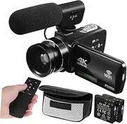 Uonlytech Digital Video Camera with Touch Screen Lightweight Portable High Definition Camcorder for Vlogging and Video Recording Reliable Performance for