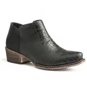 Roper Ladies Sophia Caiman Snip Boots 10.5 B Black